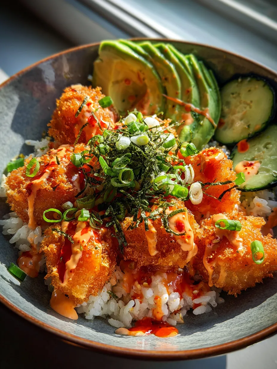 Ein Schälchen mit Rice und Avocado.