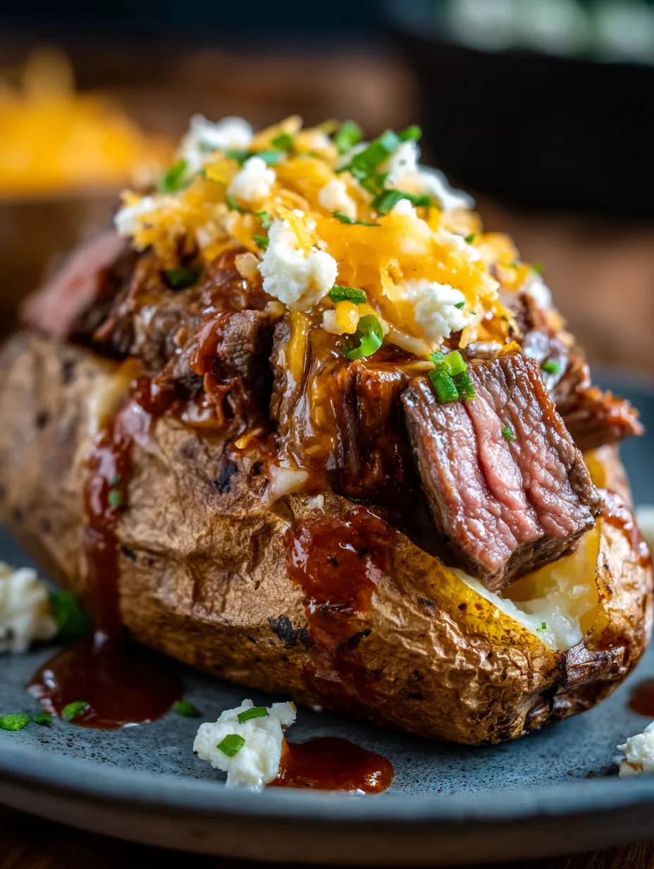 Ein gegrilltes Steak mit Sauce auf einem Teller.