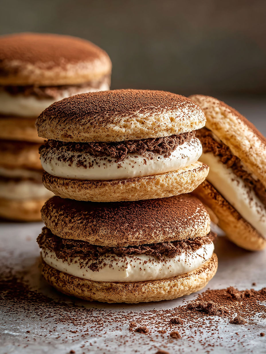Gestapelte Tiramisu Kekse