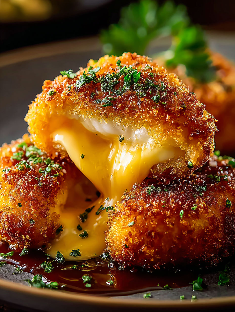 Knuspriges Cheddar Hähnchen mit Käse
