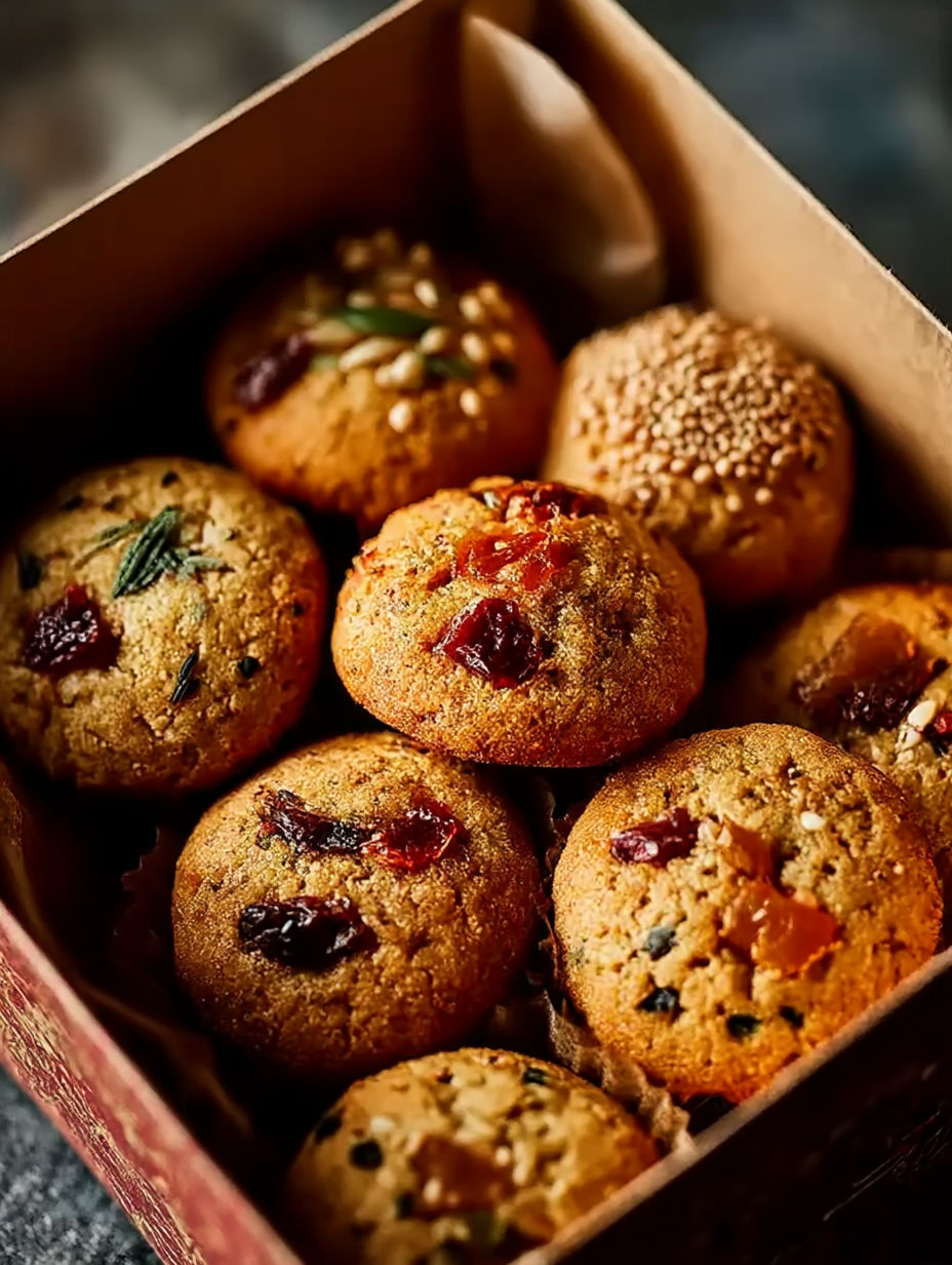 Eine Schachtel chinesischer Neujahrsplätzchen.