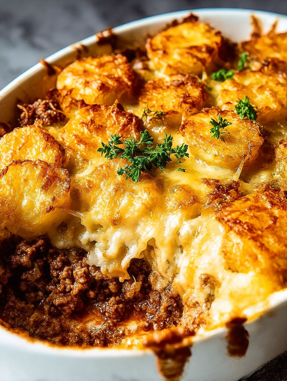 Eine Schüssel Essen mit grünen Kräutern oben drauf.