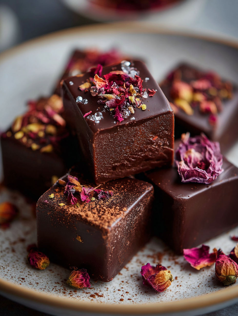 Leckerer Schokoladenkuchen mit Streuseln.