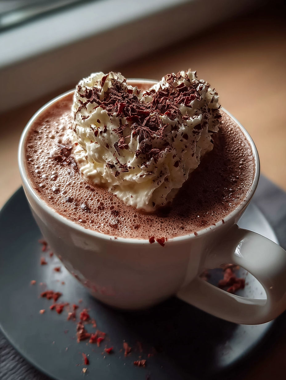 Ein tolles Herzförmiges Dessert.