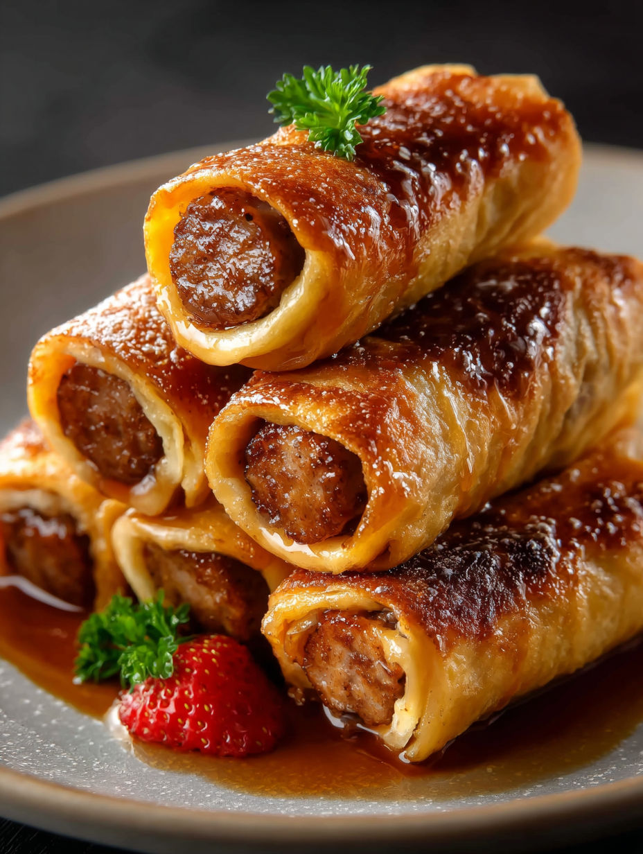 Würstchen im French Toast.