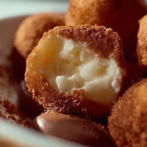 Ein Teller mit Milch-Mochi-Häppchen.