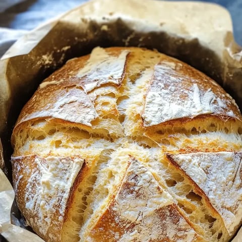 Ein Brotlaib mit heller Kruste.