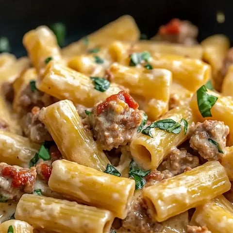 Eine Schüssel mit Nudeln, Fleisch und Gemüse.