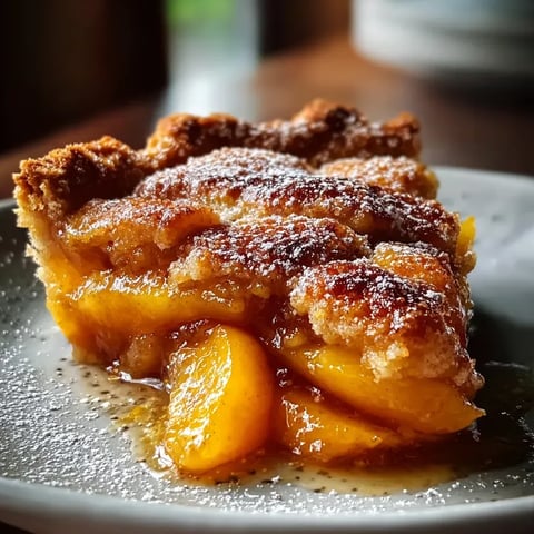 Ein Stück Kuchen mit goldbrauner Kruste und gelber Füllung.