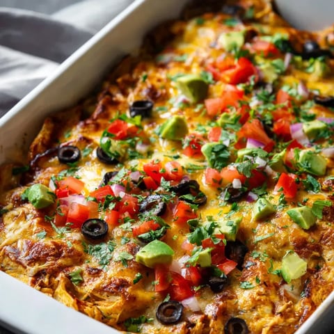 Ein weißer Teller mit einer Mischung aus Käse, Avocado, Tomaten, Oliven und Oregano.