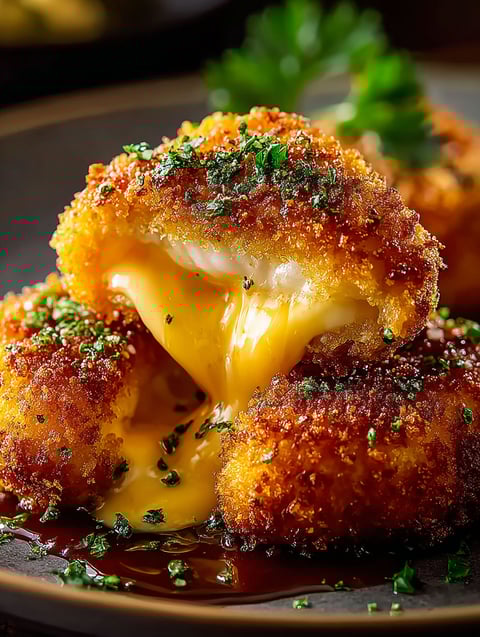 Knuspriges Cheddar Hähnchen mit Käse