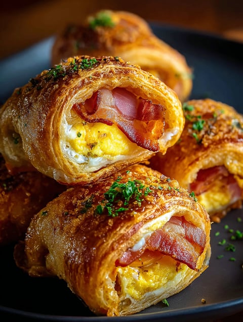 Frühstück Roll-Ups aus dem Airfryer.