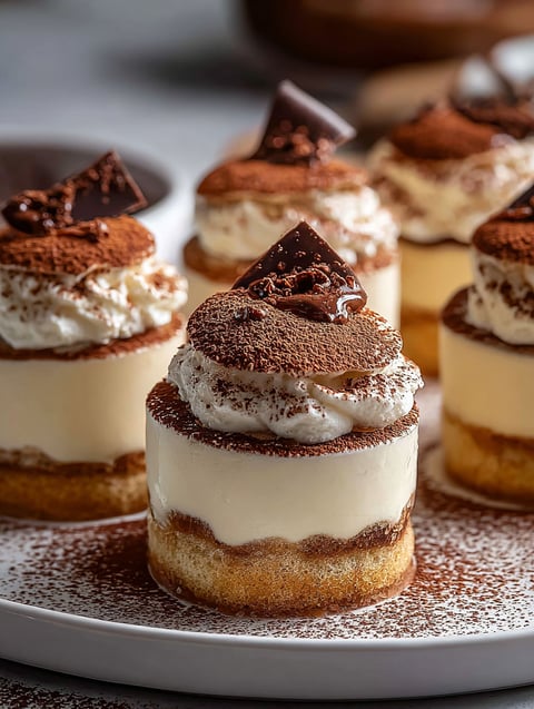 Leckeres Gericht mit Schokolade und weißer Creme.